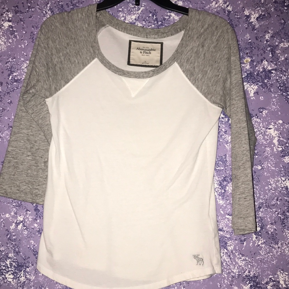 White and grey shirt